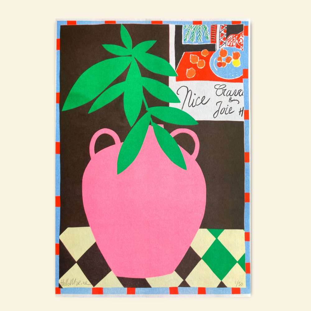 Hello Marine - Matisse & Vase Rose