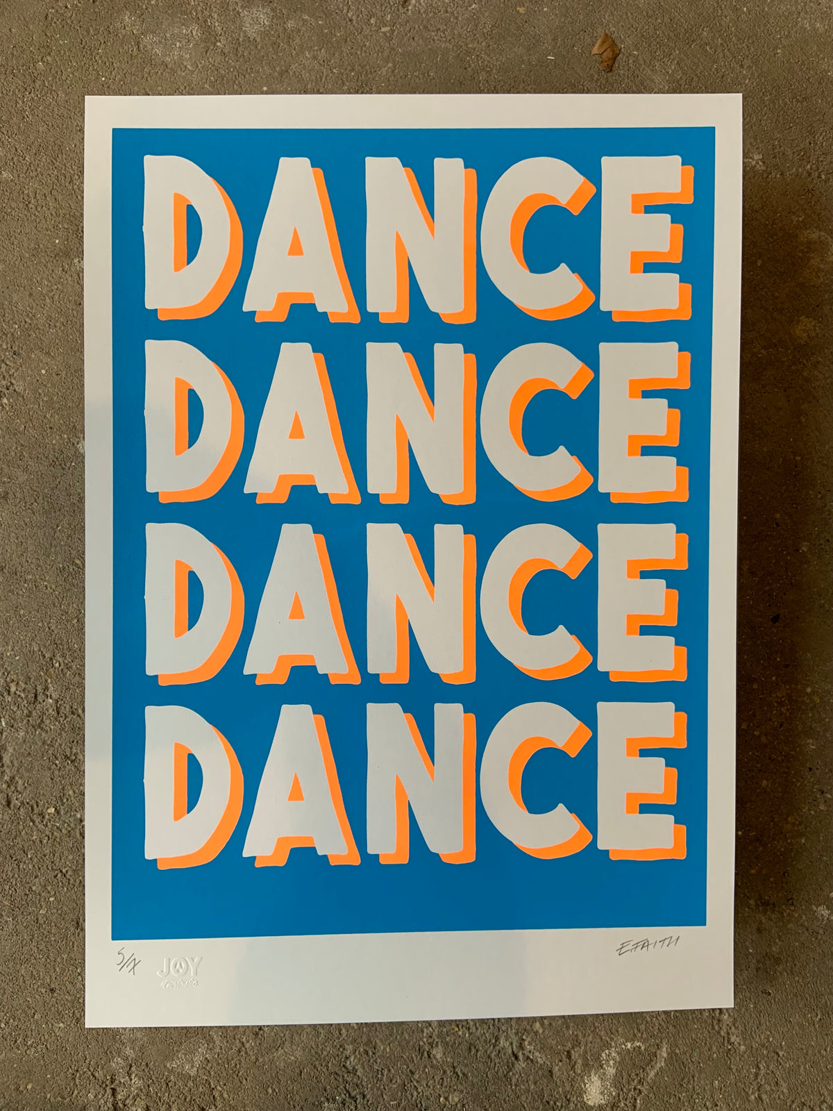 Ebenezer Faith - Dance (Blue & Neon Orange)