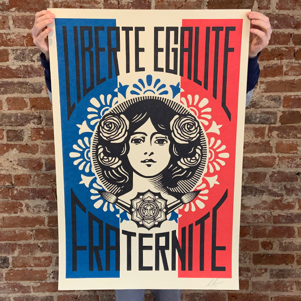 Shepard Fairy - Liberté Egalité Fraterrnité