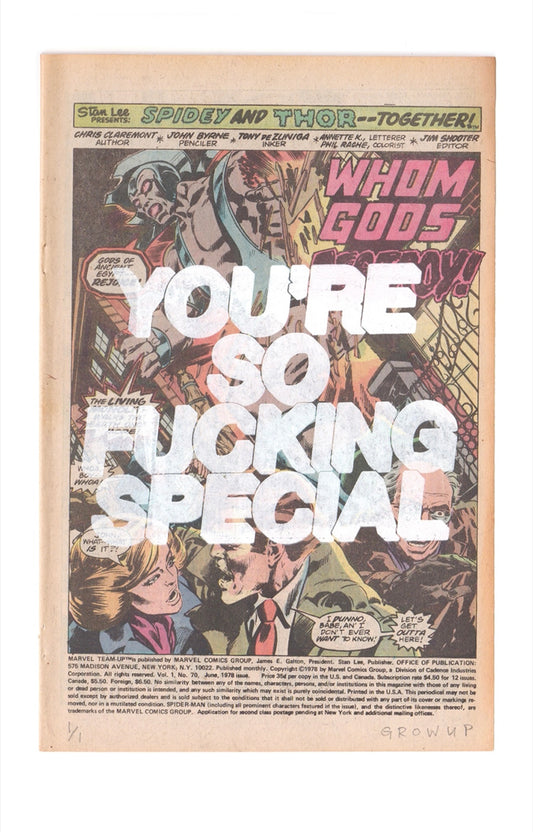 Grow Up - You're So Fucking Special
