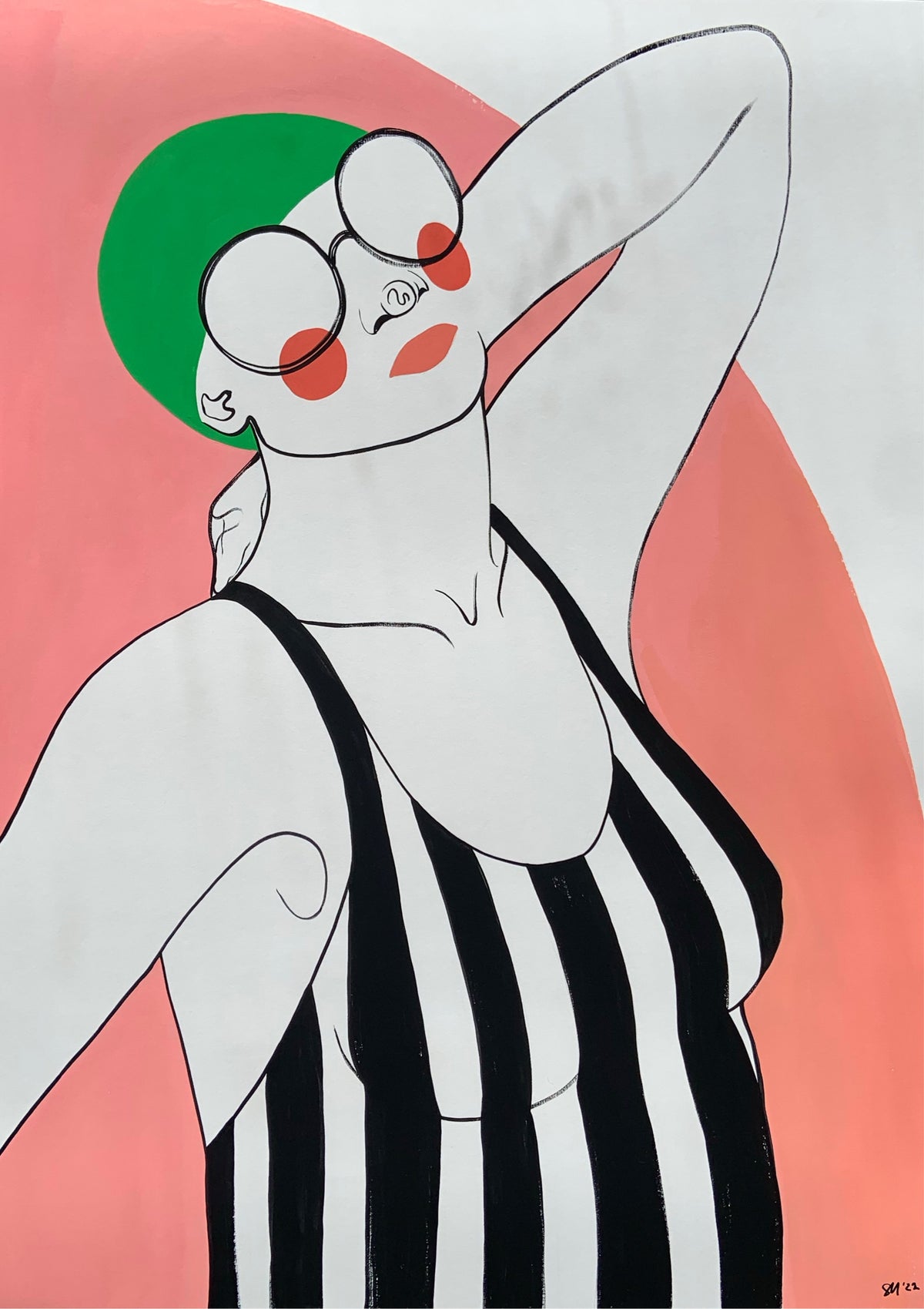 Sophie Elizabeth Moore - Bather (Green Hat)