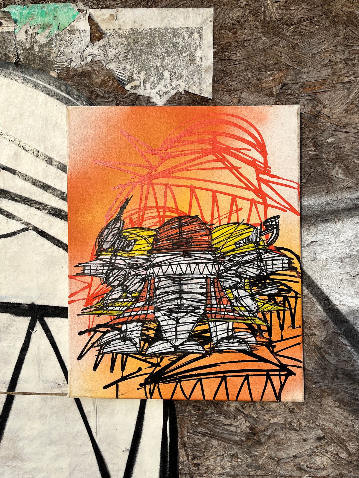 Nathan Bowen - Demon Builders (Signed Canvas)