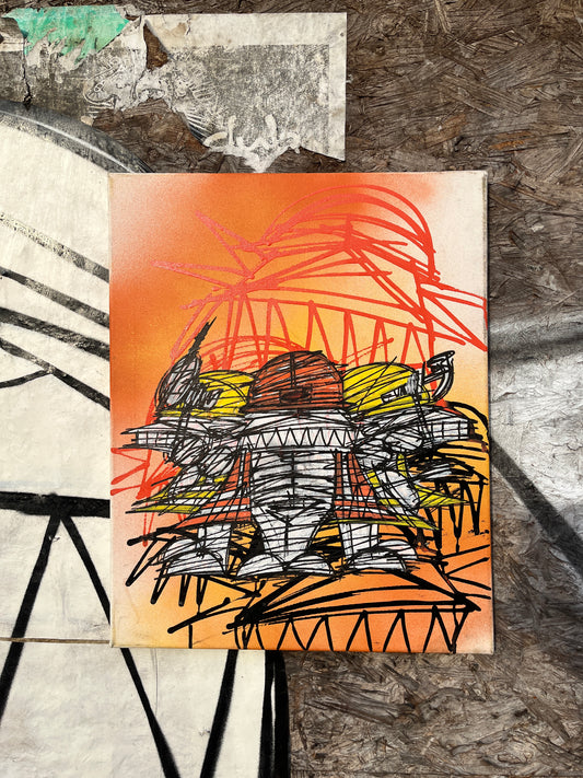 Nathan Bowen - Demon Builders (Signed Canvas)