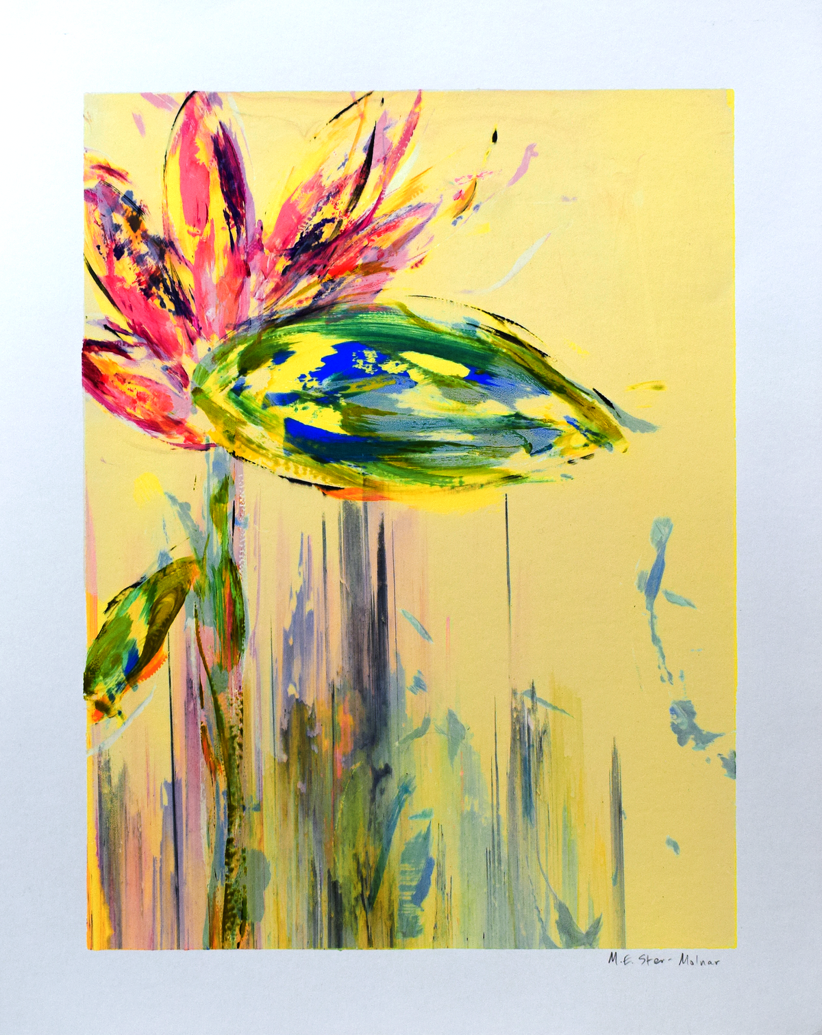 M.E.Ster.Molnar - Super Bloom 209 - Bird of Paradise Faded Yellow / Spring Fling
