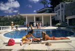 Slim Aarons - Poolside Backgammon