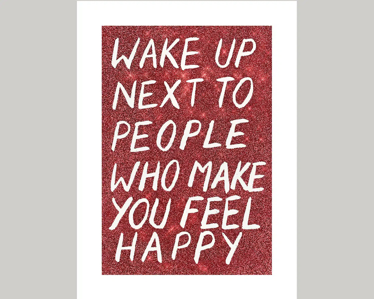 Adam Bridgland  - Wake Up Next To People Who Make You Happy (Red Glitter Edition)