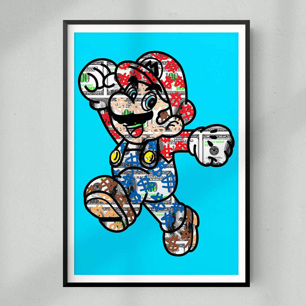 
                
                    Load image into Gallery viewer, Mr Mint - Money Mario  (Blue)
                
            